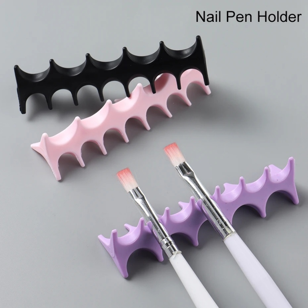 Nail Fan Brush - Silikonowy uchwyt na pędzle do zdobienia