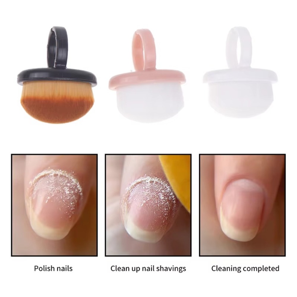 Nail Art For Men - Regulowana owalna szczotka do zdobienia paznokci,