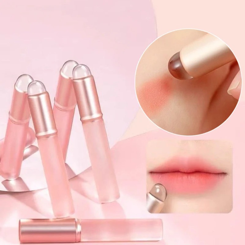 Nail Art Pink Soft - Silikonowy pędzelek do zdobienia paznokci w