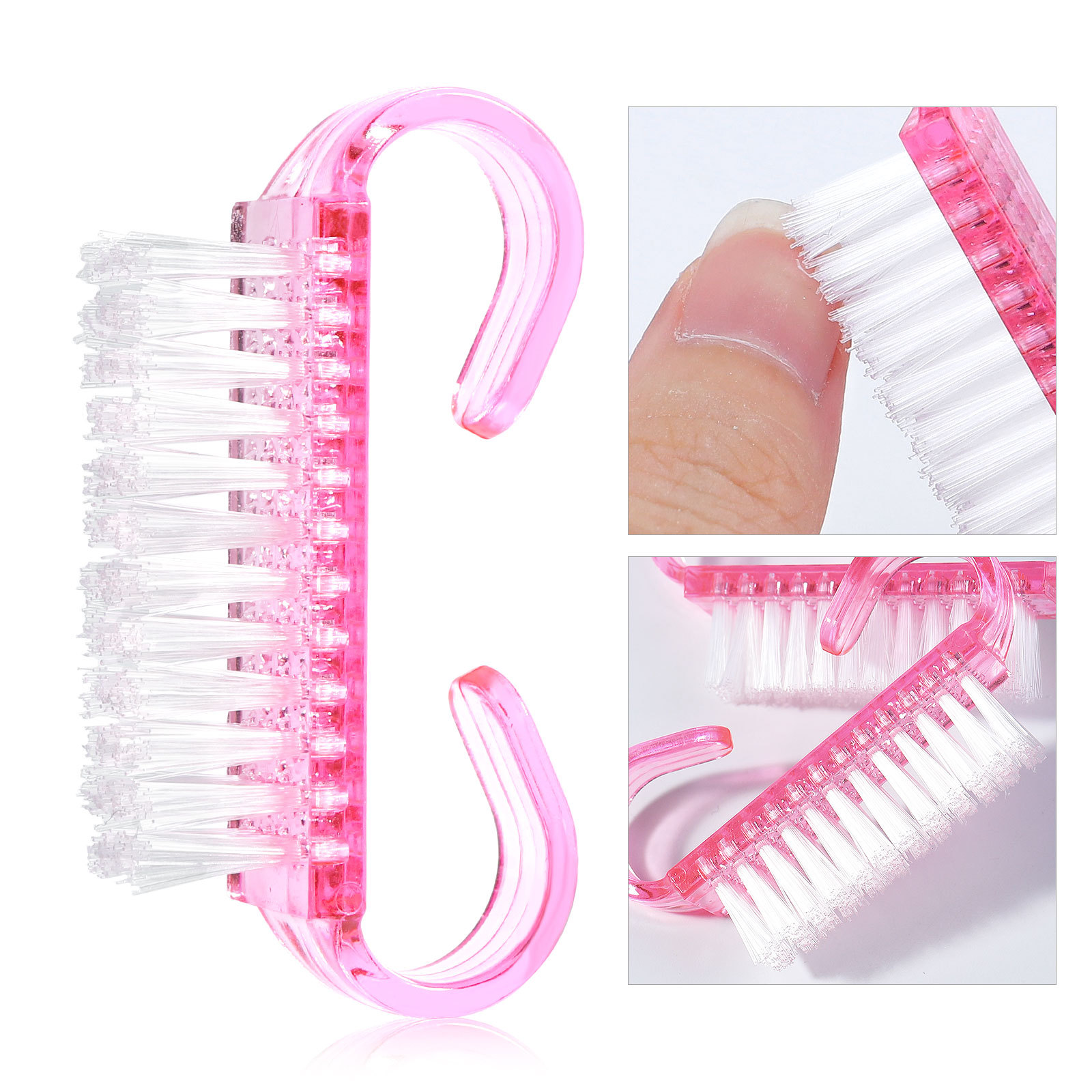 Nail Art Pink Soft - 1/5/20Pcs Pędzel do paznokci akrylowych Różowy