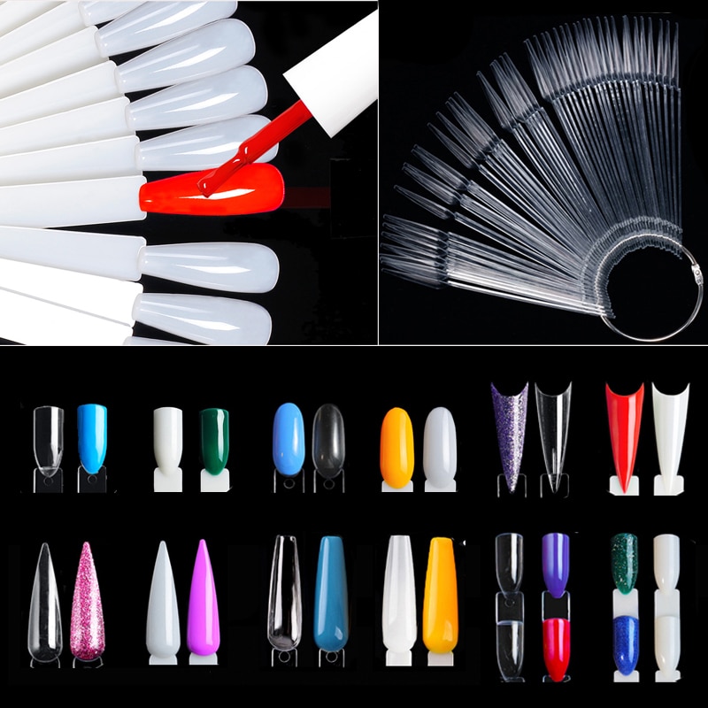 Nail Art Viral - Nail Display Sticks Clear Natural Colors