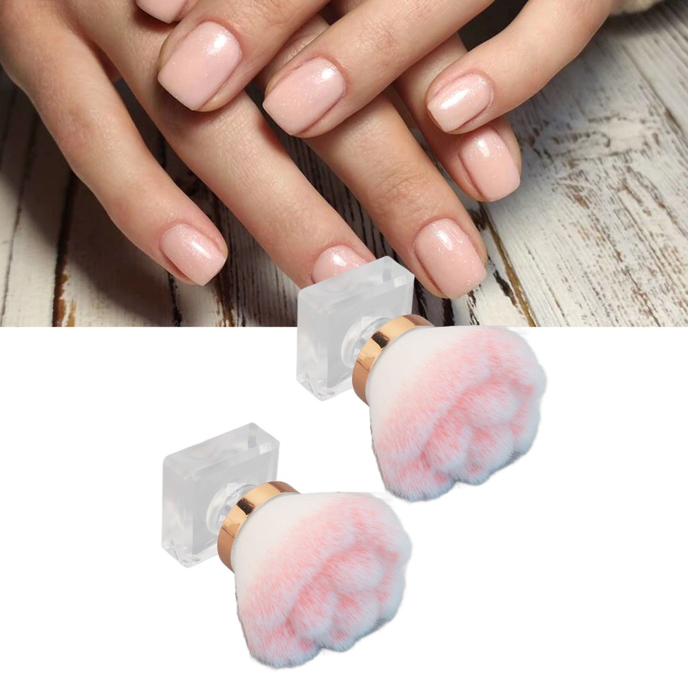 Nail Art Pink Soft - 2 szt. Różowa miękka szczoteczka do