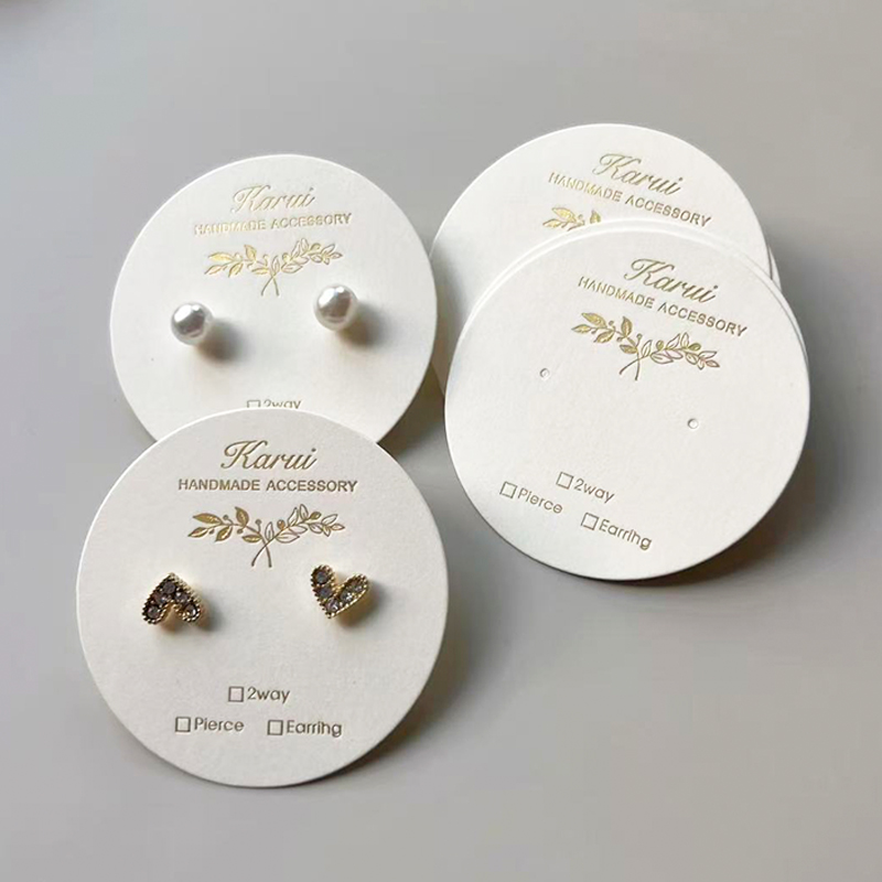 Nail Art Gold - Kartki ekspozycyjne na kolczyki na zamówienie,