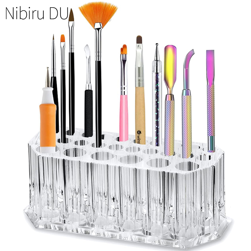 Nail Fan Brush - 26 otworów Akrylowe pędzle do paznokci
