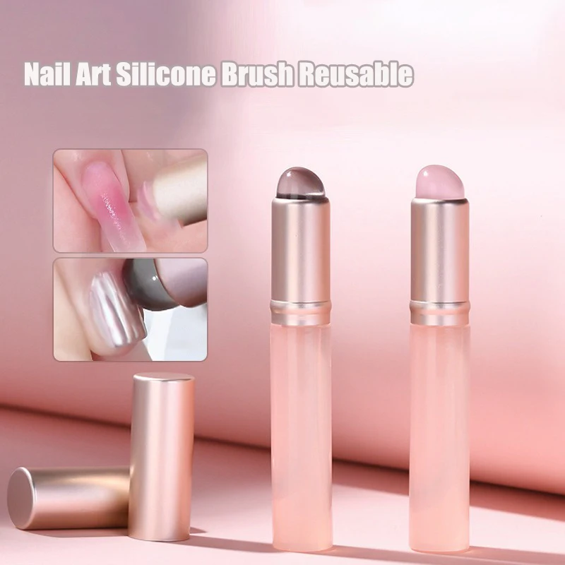 Silikonowy pędzel do zdobienia – Nail Art Pink Soft recenzja i cena