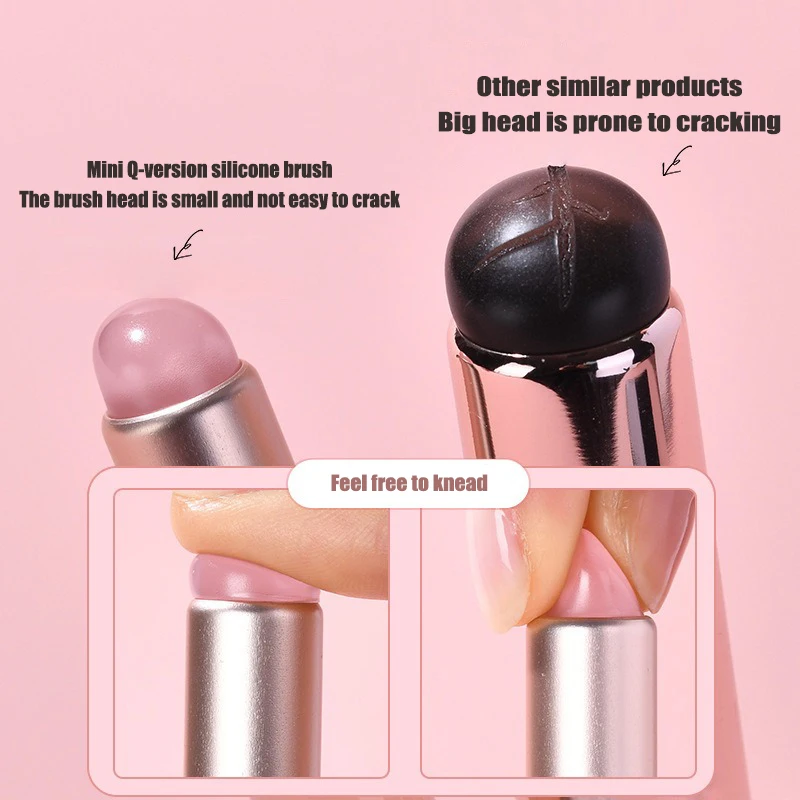 Silikonowy pędzel do zdobienia – Nail Art Pink Soft recenzja i cena