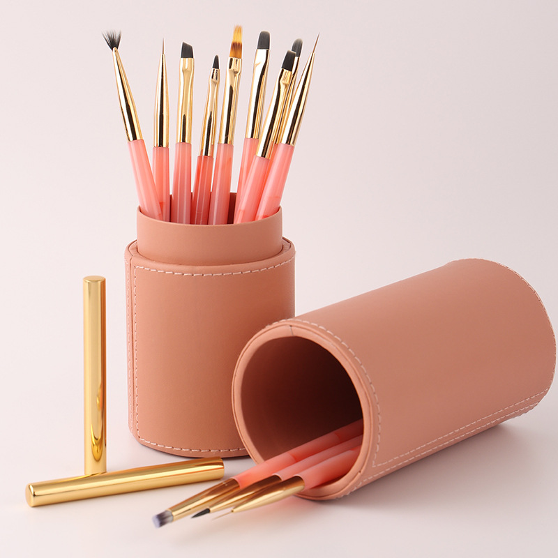 12 szt. Różowe pędzle do zdobi – Nail Art Pink Soft recenzja i cena