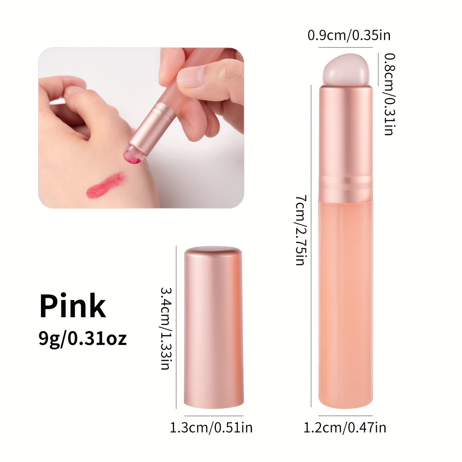 Silikonowy pędzelek do paznokc – Nail Art Pink Soft recenzja i cena