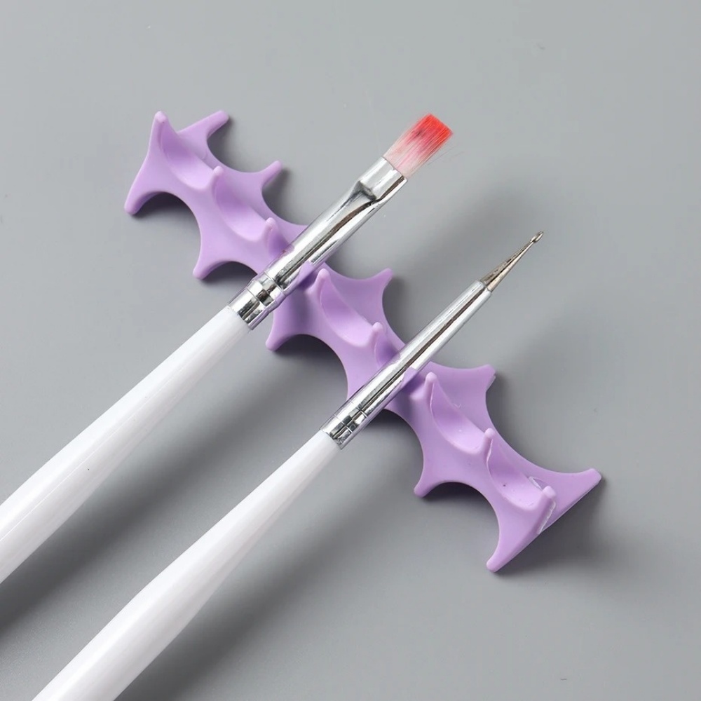 Silikonowy uchwyt na pędzle do – Nail Fan Brush recenzja i cena