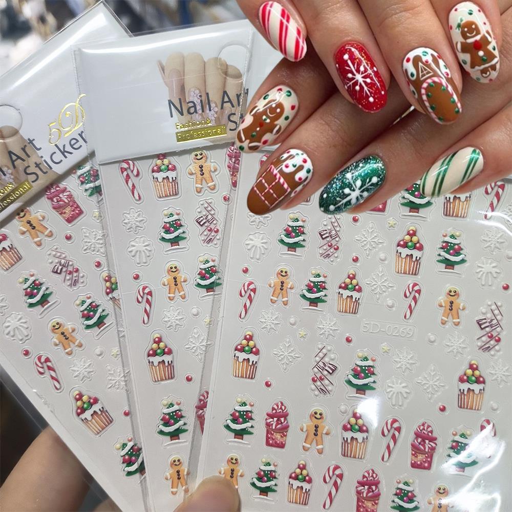 1 szt. Świąteczna naklejka na  – Nail Art For Men recenzja i cena