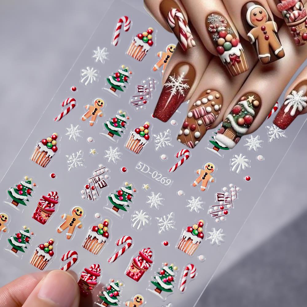 1 szt. Świąteczna naklejka na  – Nail Art For Men recenzja i cena
