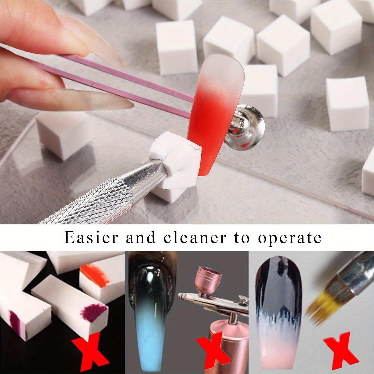 Zestaw gąbek do zdobienia pazn – Nail Fan Brush recenzja i cena