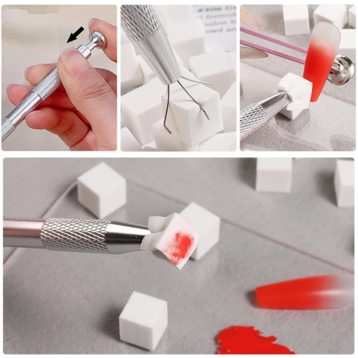 Zestaw gąbek do zdobienia pazn – Nail Fan Brush recenzja i cena