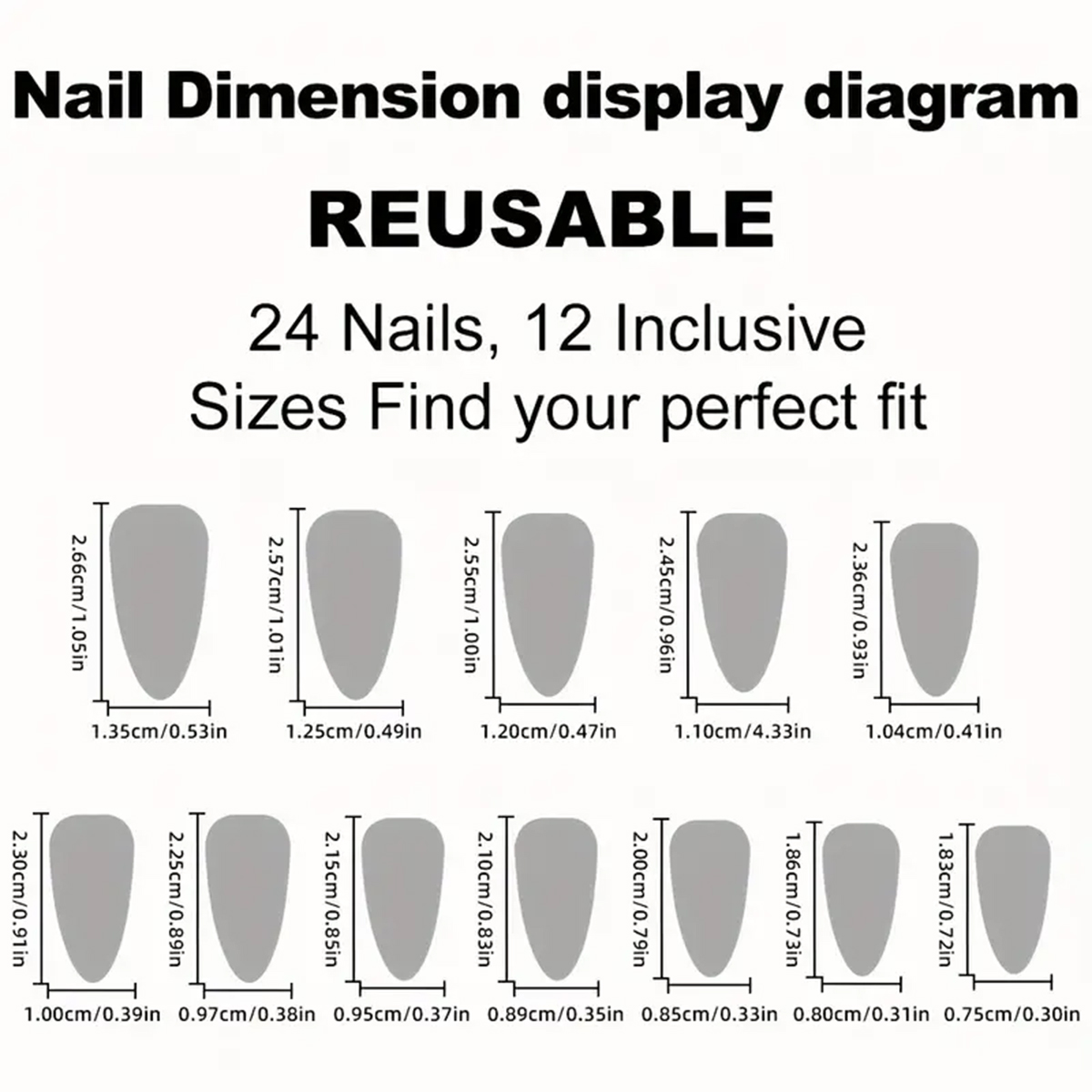 24 szt. migdałowych sztucznych – Nail Art Gold recenzja i cena