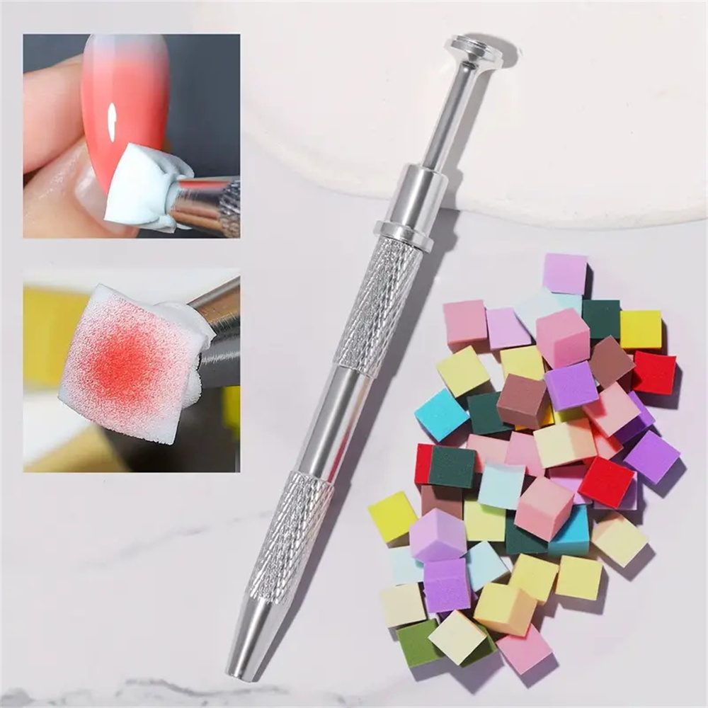 Zestaw gąbek do zdobienia pazn – Nail Fan Brush recenzja i cena