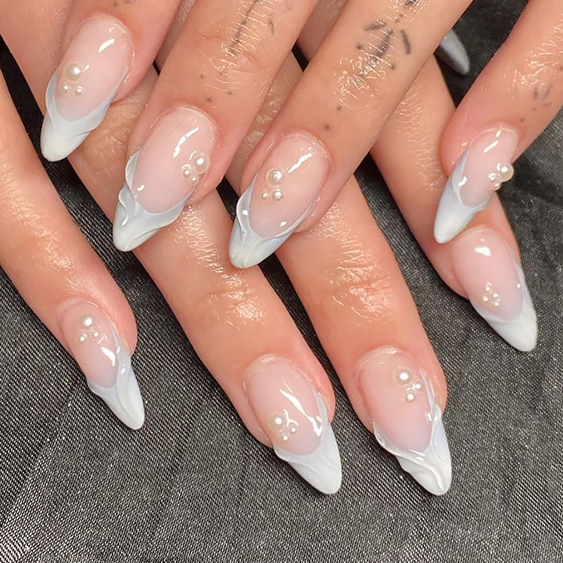 24 szt. Proste Zielone Francus – Nail Art Oval recenzja i cena
