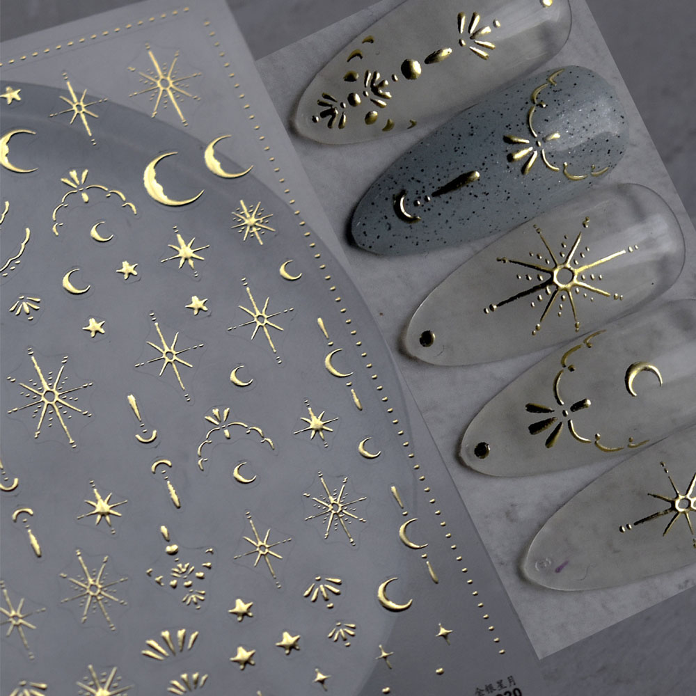 Naklejki na paznokcie 3D złote – Nail Art Gold recenzja i cena