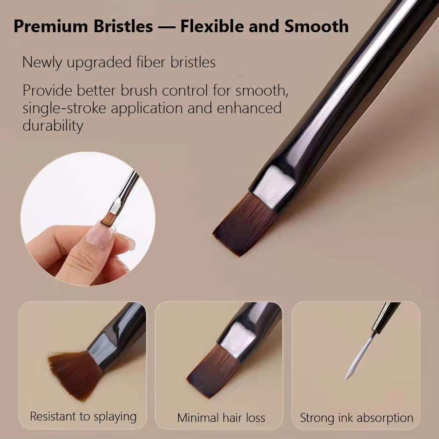 9 SZT. Pędzelki do żelu UV do  – Nail Fan Brush recenzja i cena