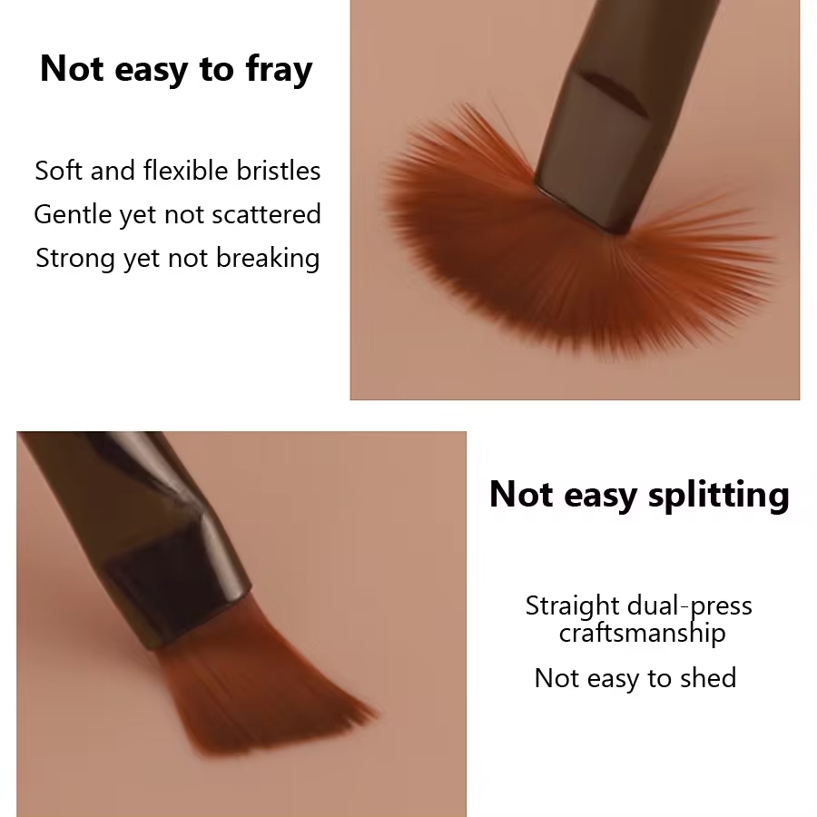 9 SZT. Pędzelki do żelu UV do  – Nail Fan Brush recenzja i cena