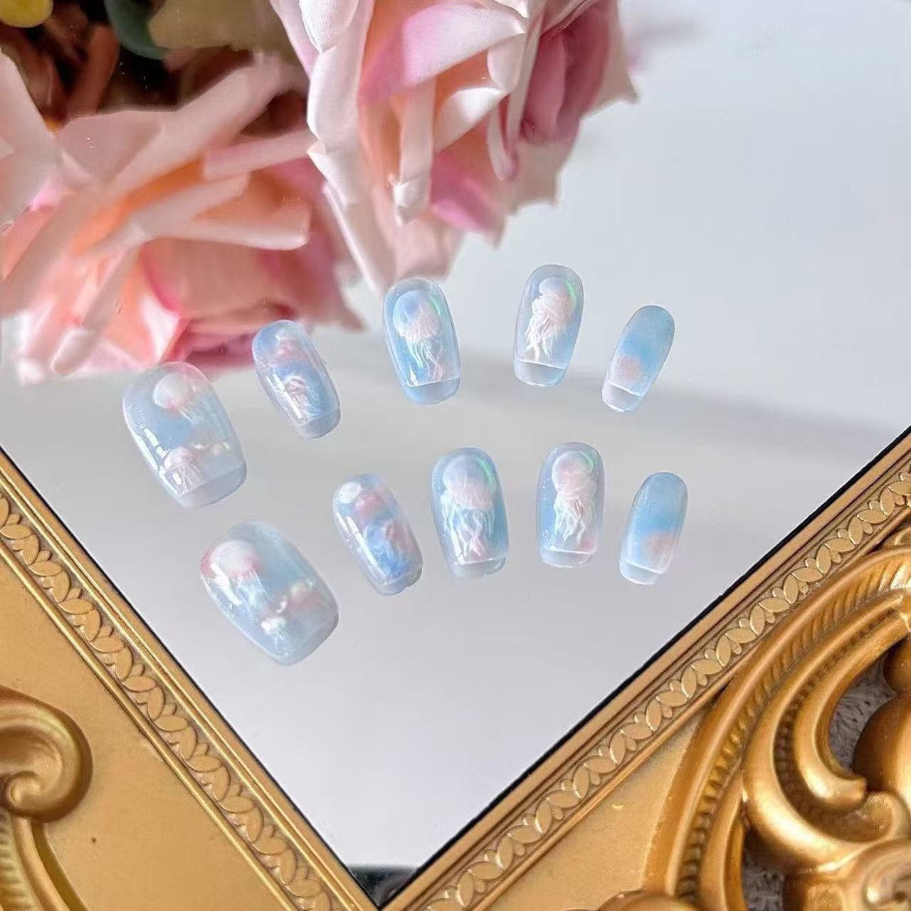10 szt. Damskie Kolorowe Marzy – Nail Art Emerald recenzja i cena