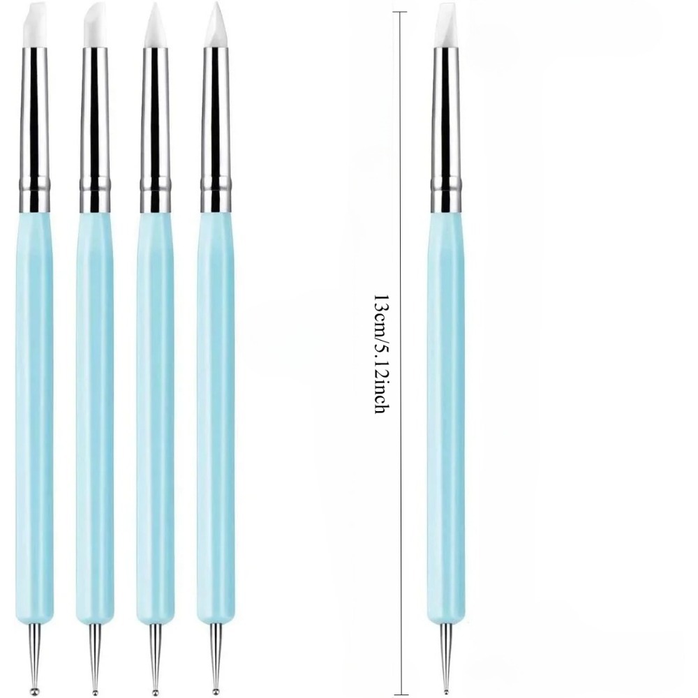 5 SZT. Silikonowe narzędzia do – Nail Fan Brush recenzja i cena