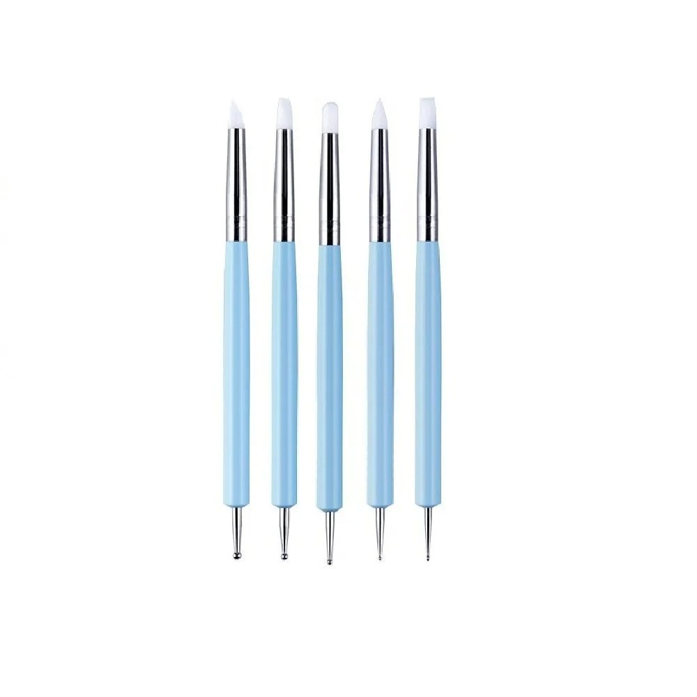 5 SZT. Silikonowe narzędzia do – Nail Fan Brush recenzja i cena