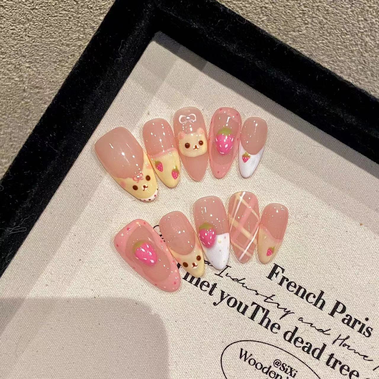 10 szt. Czysto ręcznie dociska – Nail Art Oval recenzja i cena