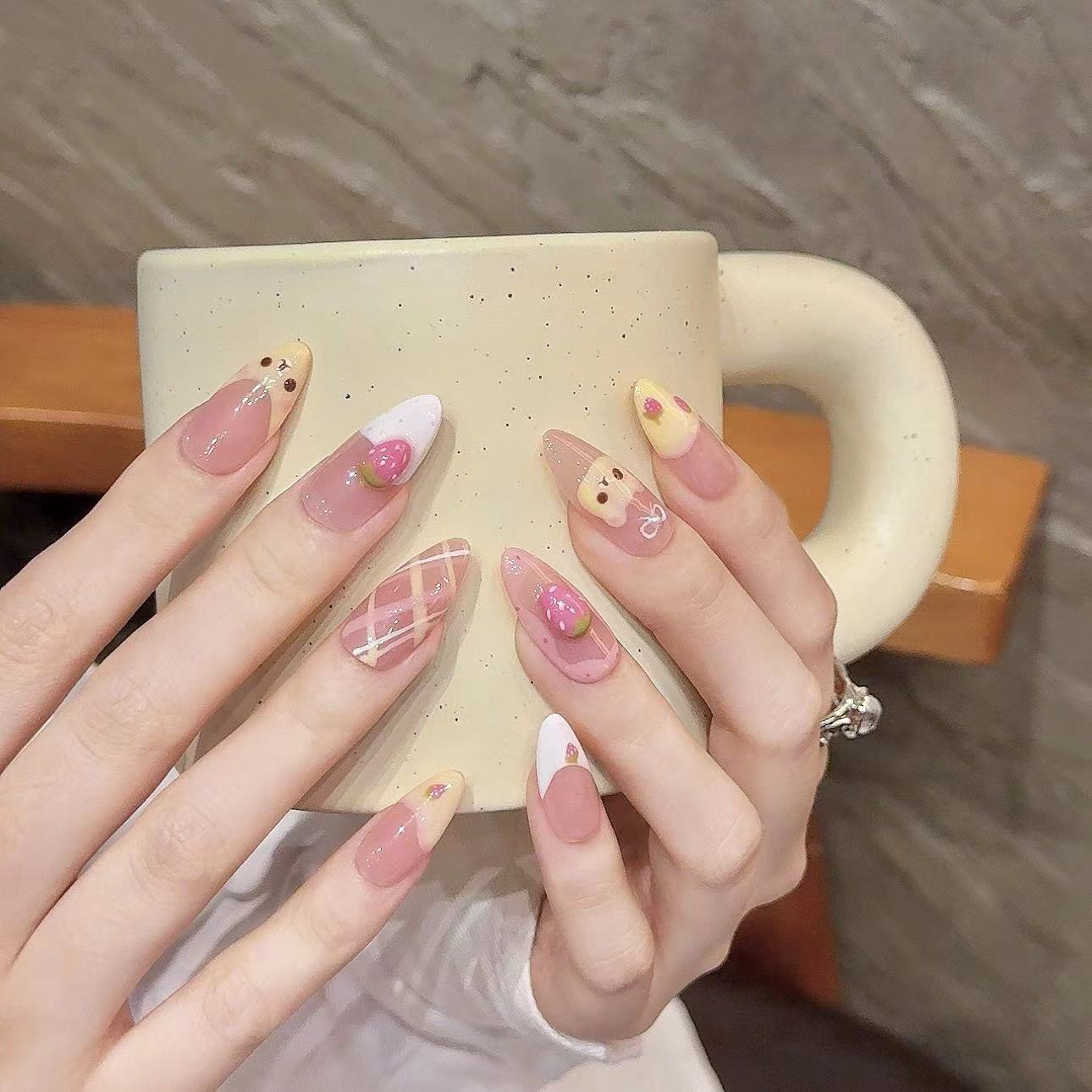 10 szt. Czysto ręcznie dociska – Nail Art Oval recenzja i cena