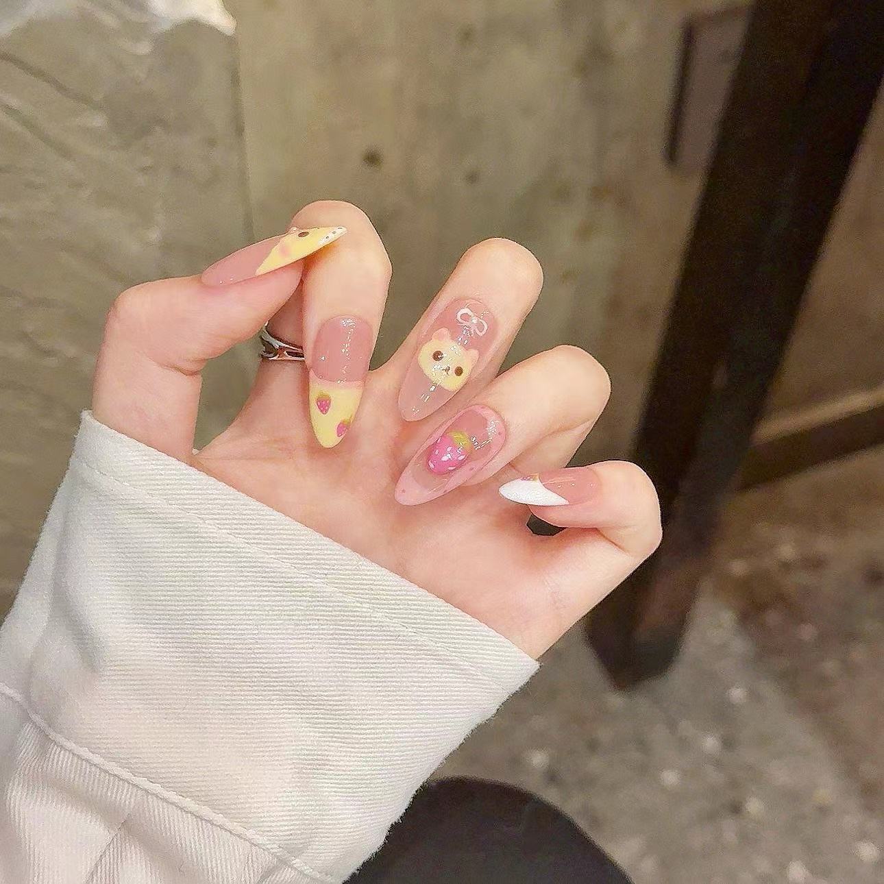10 szt. Czysto ręcznie dociska – Nail Art Oval recenzja i cena