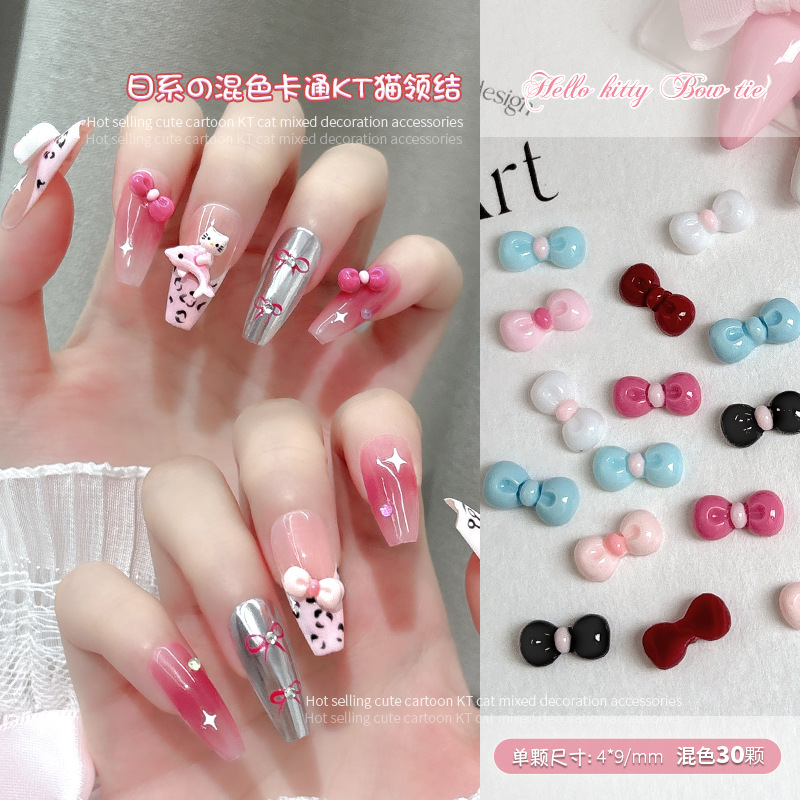30PCS 3D Nail Art Bow Charms S – Nail Art Lotso recenzja i cena