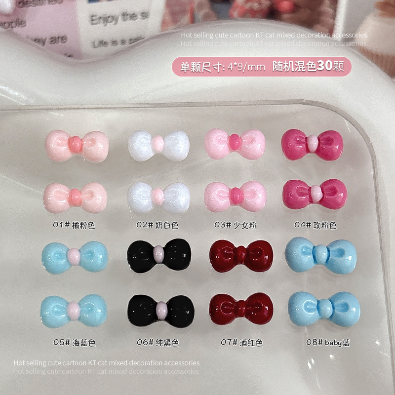 30PCS 3D Nail Art Bow Charms S – Nail Art Lotso recenzja i cena