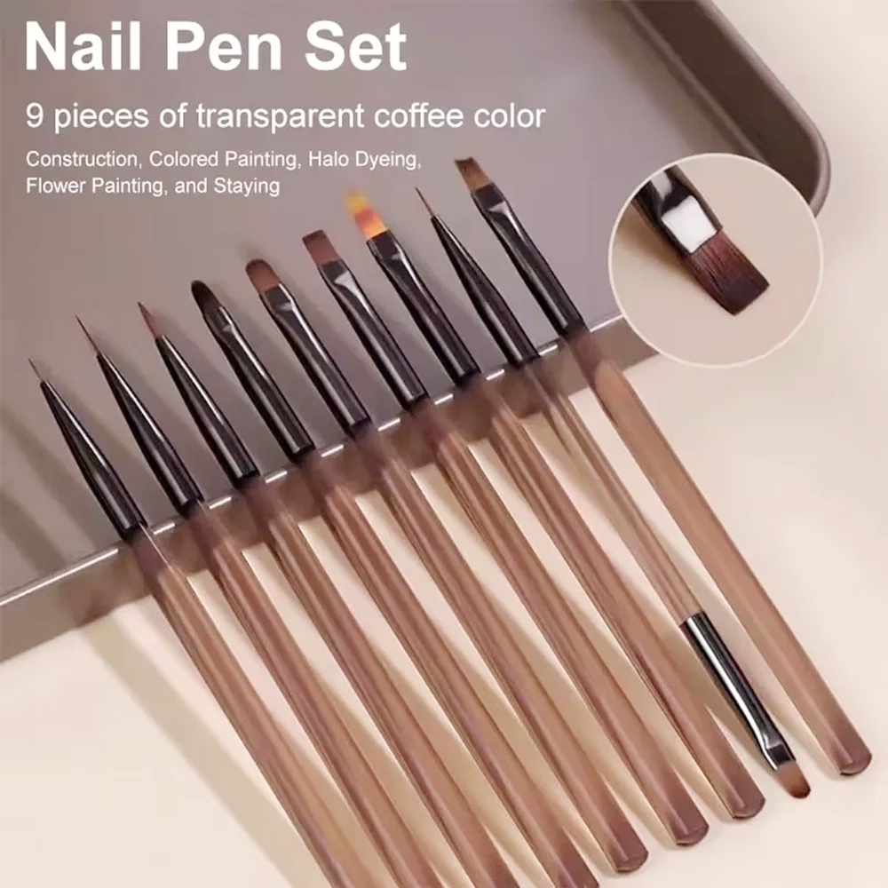 9 SZT. Pędzli do zdobienia paz – Nail Art Viral recenzja i cena