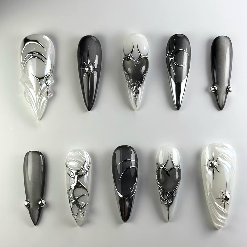 24 szt. Zielone sztuczne pazno – Nail Art Oval recenzja i cena