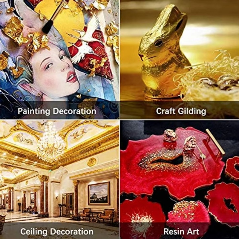 100 szt. Imitacja złota, srebr – Nail Art Gold recenzja i cena
