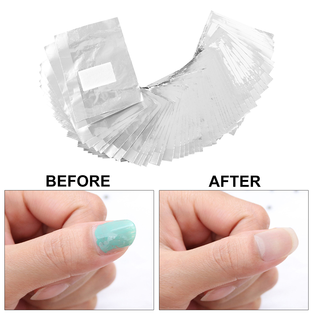 500/1000 szt. Aluminiowe folie – Nail Art Remove recenzja i cena